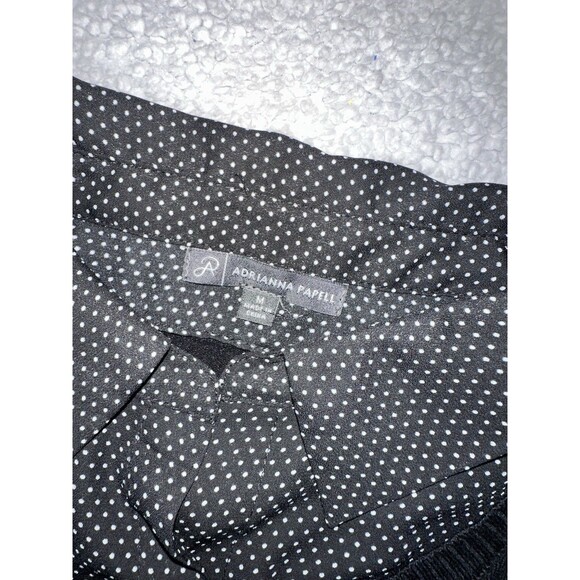 Adrianna Papell Long Sleeve Top, Size M Collared Tunic - Picture 7 of 10